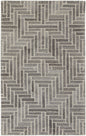 10' X 14' Tan and Gray Wool Geometric Hand Tufted Area Rug