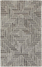 9' X 12' Tan and Gray Wool Geometric Hand Tufted Area Rug