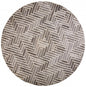 5' X 8' Tan and Gray Wool Geometric Hand Tufted Area Rug