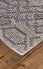 9' X 12' Gray and Ivory Wool Abstract Hand Tufted Area Rug