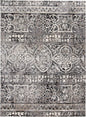 5' X 8' Gray Ivory And Taupe Abstract Stain Resistant Area Rug