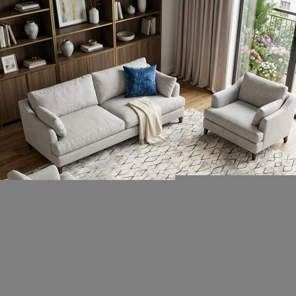 4' X 6' Gray And Ivory Geometric Area Rug