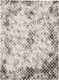 4' X 6' Ivory Gray And Taupe Abstract Stain Resistant Area Rug