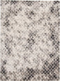 5' X 8' Ivory Gray And Taupe Abstract Stain Resistant Area Rug