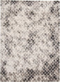 7' X 10' Gray and Ivory Abstract Area Rug