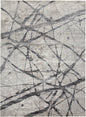4' X 6' Taupe Gray And Ivory Abstract Stain Resistant Area Rug