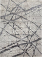 5' X 8' Taupe Gray And Ivory Abstract Stain Resistant Area Rug