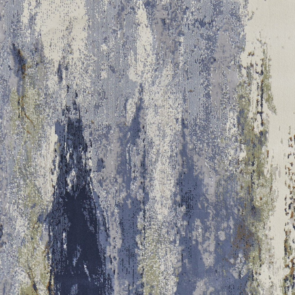 4' X 6' Beige Bronze And Black Abstract Area Rug