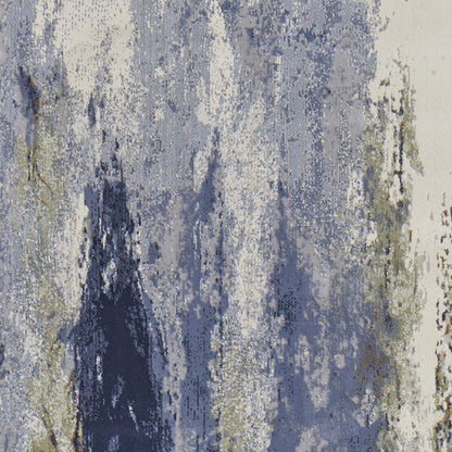 4' X 6' Beige Bronze And Black Abstract Area Rug