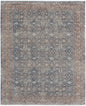 10' X 13' Blue And Red Floral Power Loom Stain Resistant Area Rug