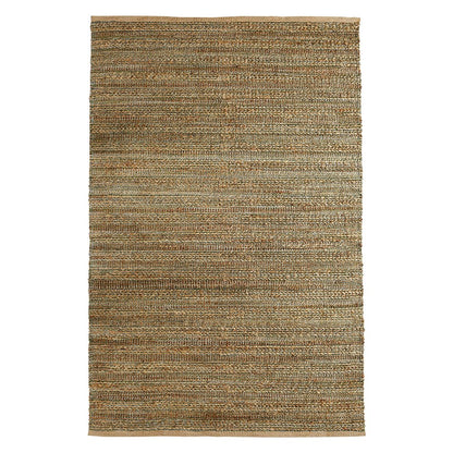 5' X 8' Green Abstract Hand Woven Non Skid Area Rug