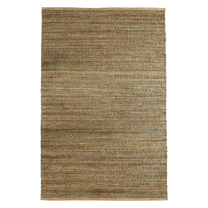 8' X 10' Green Abstract Hand Woven Non Skid Area Rug