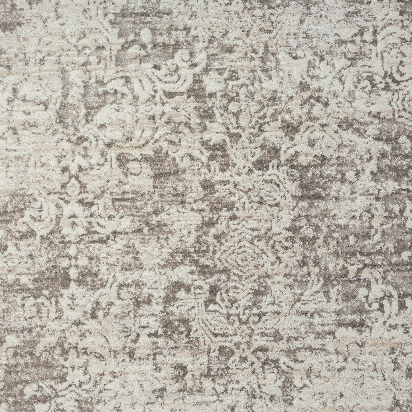 2' X 3' Gray Abstract Distressed Area Rug