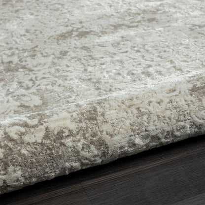 2' X 3' Gray Abstract Distressed Area Rug