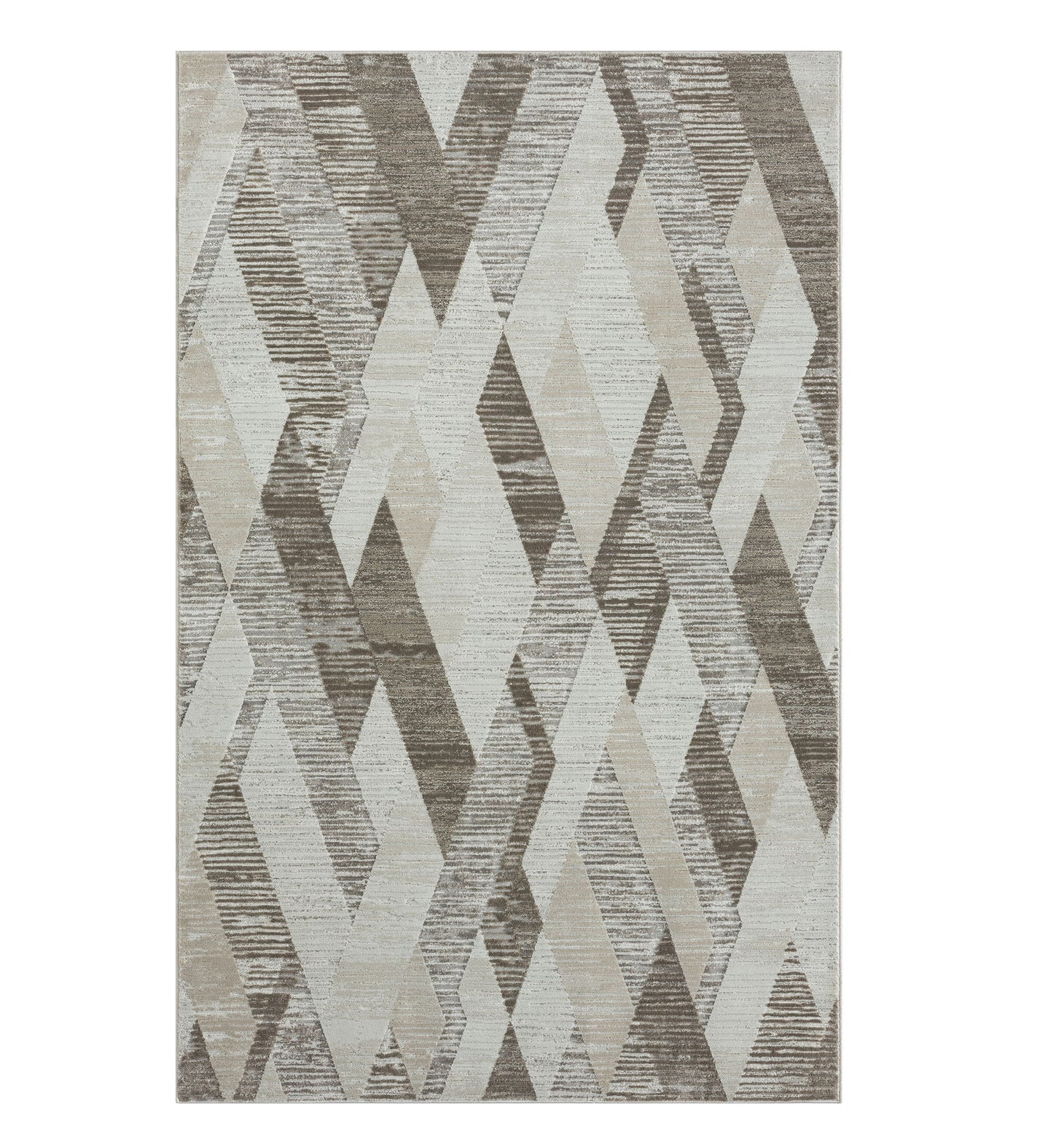 2' X 3' Gray Geometric Area Rug