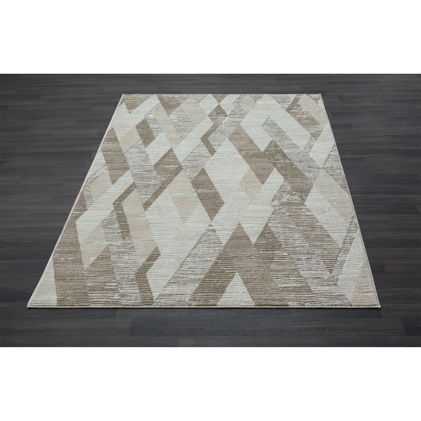 2' X 3' Gray Geometric Area Rug