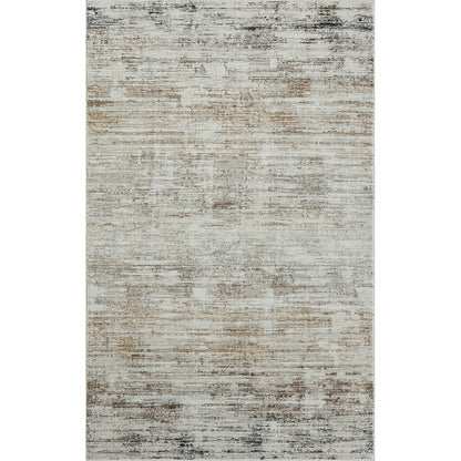 2' X 3' Gray Abstract Distressed Area Rug