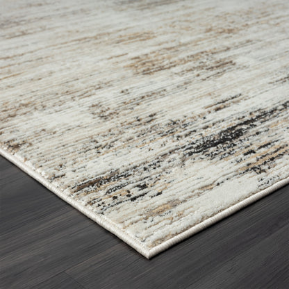 2' X 3' Gray Abstract Distressed Area Rug