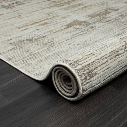 2' X 3' Gray Abstract Distressed Area Rug