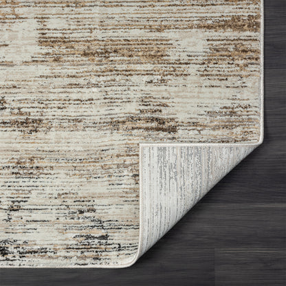 2' X 3' Gray Abstract Distressed Area Rug