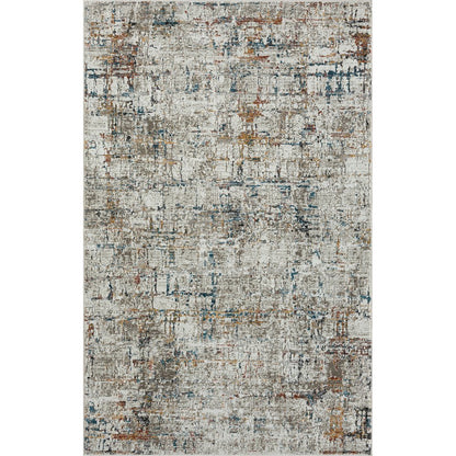 2' X 3' Gray Abstract Distressed Area Rug