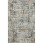 2' X 3' Gray Abstract Distressed Area Rug