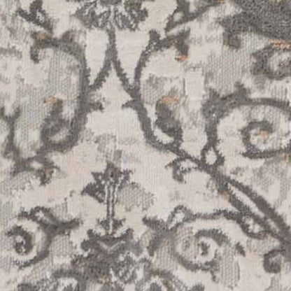 2' X 3' Cream Abstract Distressed Area Rug