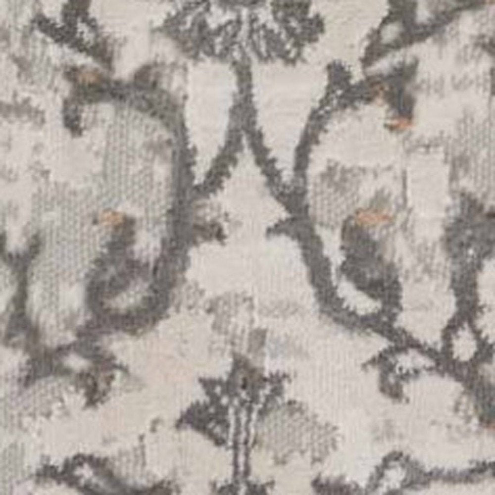 2' X 3' Cream Abstract Distressed Area Rug