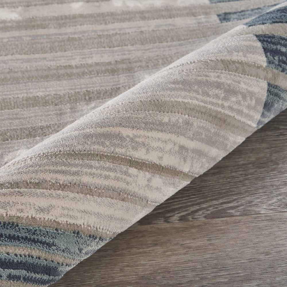 2' X 3' Cream Abstract Area Rug