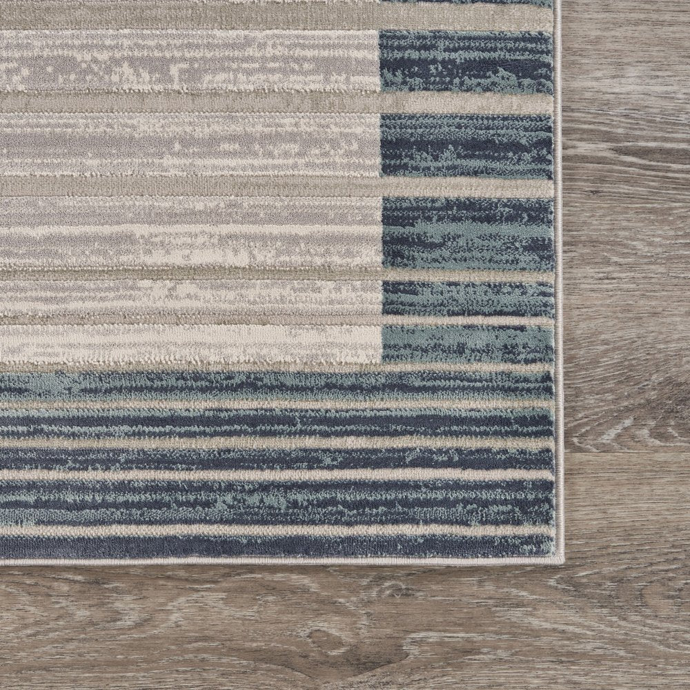 2' X 3' Cream Abstract Area Rug