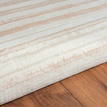 2' X 3' Beige Abstract Distressed Area Rug