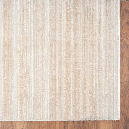 2' X 3' Beige Abstract Distressed Area Rug