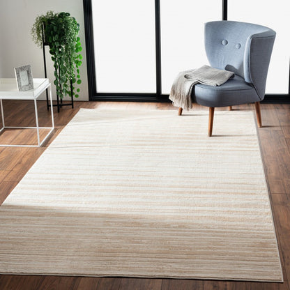 2' X 3' Beige Abstract Distressed Area Rug