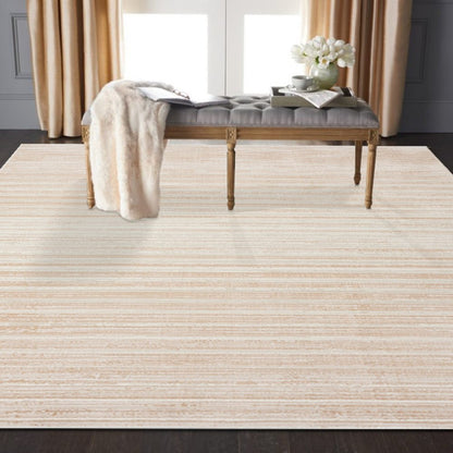 2' X 3' Beige Abstract Distressed Area Rug