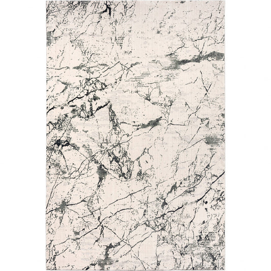 2' X 3' Ivory Abstract Area Rug