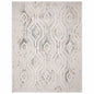 2' X 3' Cream Abstract Distressed Area Rug