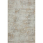 2' X 3' Gray Damask Distressed Area Rug