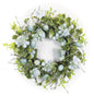 22" Blue and Green Spring Mixed Assortment Artificial Wreath