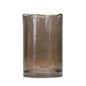 8" Brown Cylinder Glass Table Vase