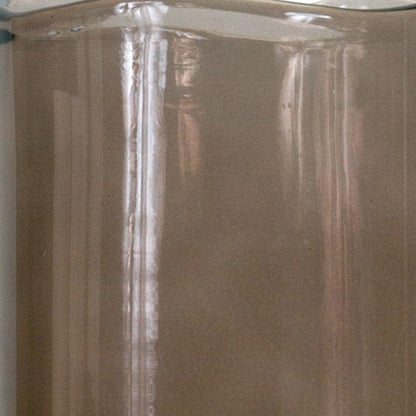 8" Brown Cylinder Glass Table Vase