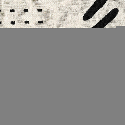 60" X 50" Black and White Woven Cotton Striped Throw Blanket with Tassels