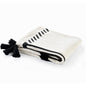 50" X 60" Black and White Woven Cotton Geometric Throw Blanket with Tassels