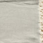 50" X 60" Gray Woven Cotton Herringbone Throw Blanket with Fringe