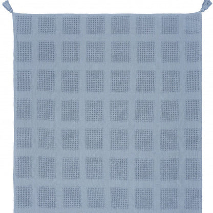 50" X 60" Cream Cotton Woven Throw Blanket with Tassels