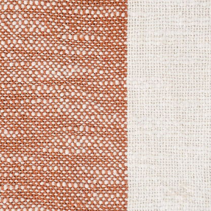 50" X 60" Yellow Woven Cotton Striped Throw Blanket with Tassels