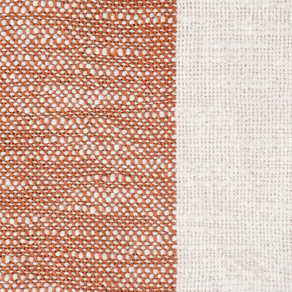 50" X 60" Yellow Woven Cotton Striped Throw Blanket with Tassels