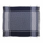 Blue Woven Cotton Geometric Throw