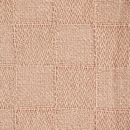 50" X 60" Orange Woven Cotton Throw Blanket with Fringe