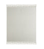 50" X 60" Gray Woven Cotton Herringbone Throw Blanket with Tassels