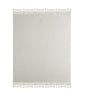 50" X 60" Gray Woven Cotton Herringbone Throw Blanket with Tassels